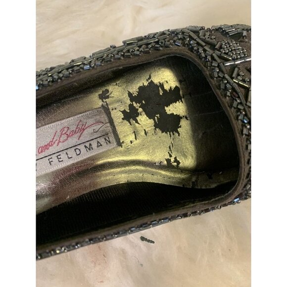 Beverly Feldman's FRANKIE And BABY Beaded Flats Size 6 1/2 AA - Picture 5 of 12